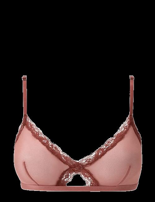 Understatement Underwear | Mesh Lace Trim Triangle Bralette | XXL