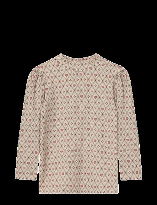 Fliink | Kelly Heart Ls Puff Blouse | 3 Y