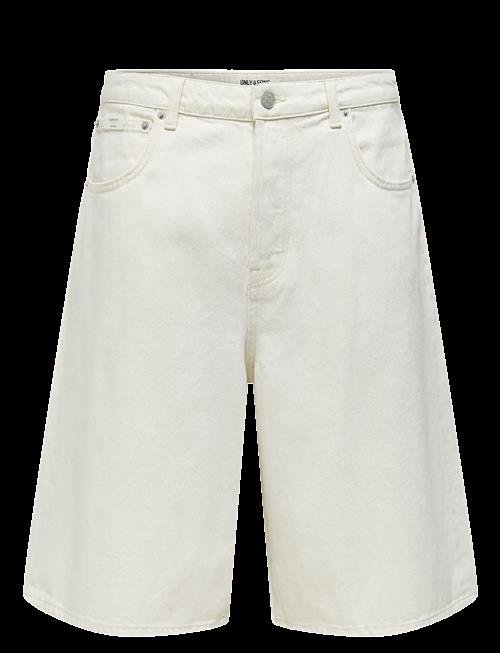 ONLY & SONS | Onscarl Balloon Ecru 4145 Pim Dnm Shorts | L