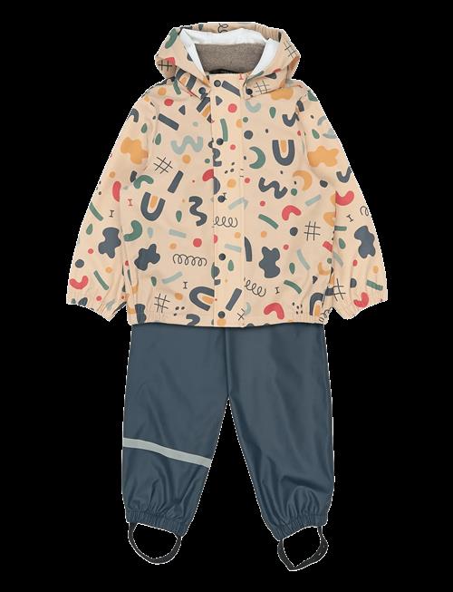 mikk-line | Pu Rain Set Aop W. Susp/104 | 122