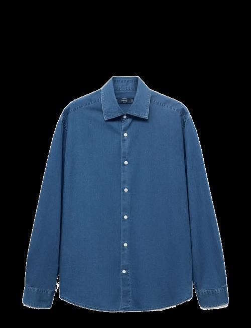 Mango | 100 Cotton Chambray Shirt | XXL