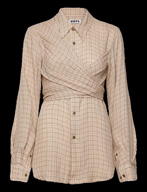 Hope | Twisty Shirt Airy Pink Check-34 | 36