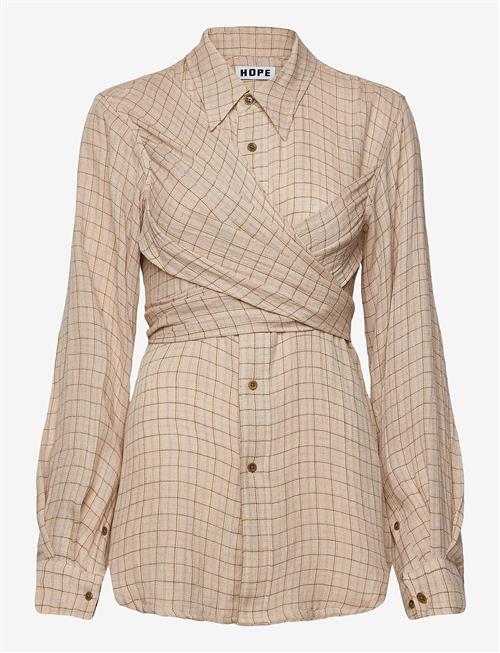 Hope | Twisty Shirt Airy Pink Check-40 | 42