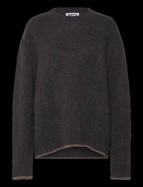 Hope | Box Sweater Blue Brown Melange Yak-50 | 46