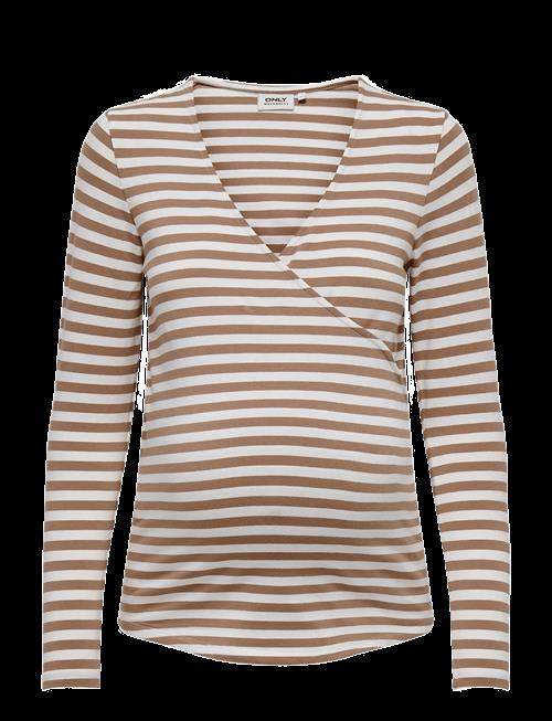 Only Maternity | Olmjoy L/S Wrap Stripes Top Jrs Noos | M