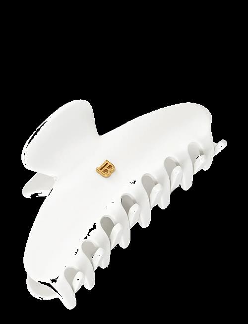 Balmain Hair Couture | Cellulose Acetate Pince À Cheveux Medium White | ONE SIZE
