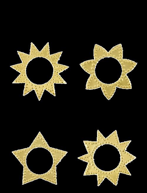 house doctor | Napkin Rings, Hdring, Antique Brass Finish | 8.5X8.5X1CM