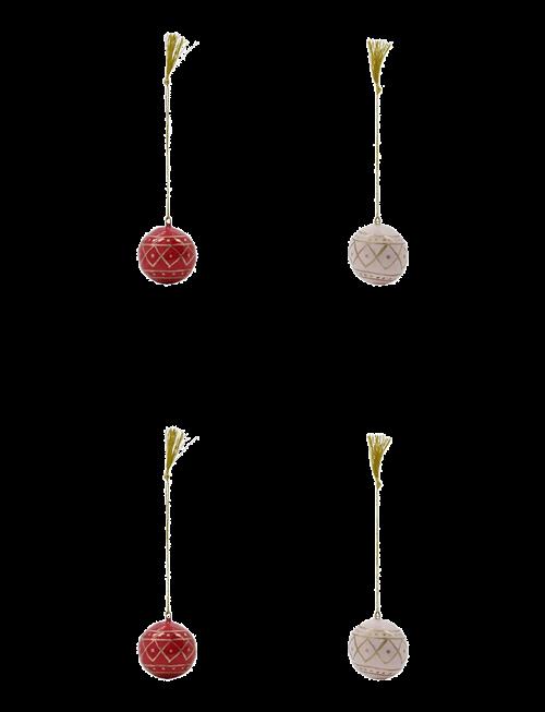 house doctor | Ornaments, Hdmach, Red;Rose | 4X4X1CM