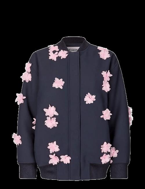 STINE GOYA | Double Sided Crepe, Floral Bomber Jacket | XL