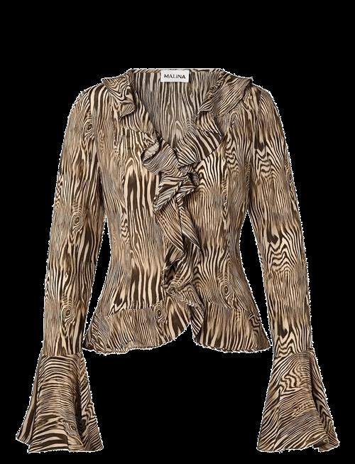 Malina | Suzie Sheer Frill Blouse | 38