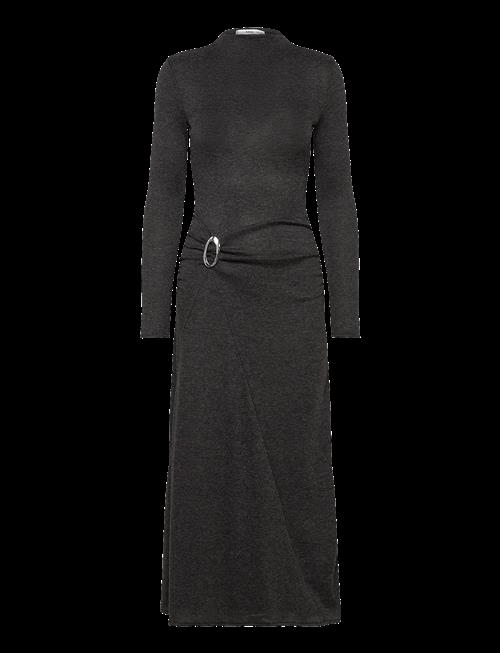 Mango | Fine-Knit Dress With Metallic Detail | L