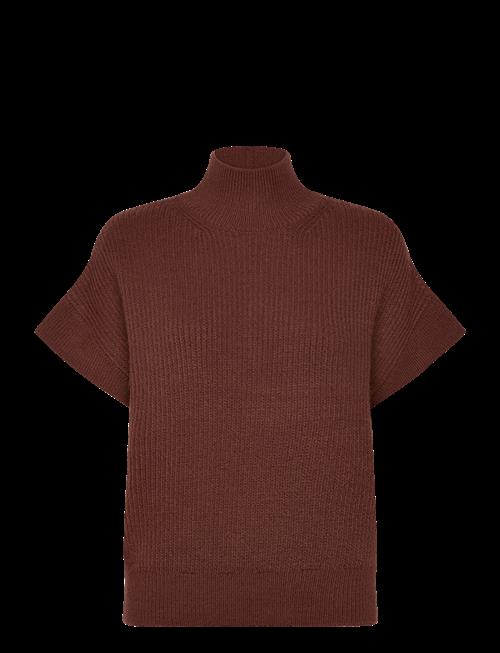 Mango | Perkins-Neck Short-Sleeved Sweater | L