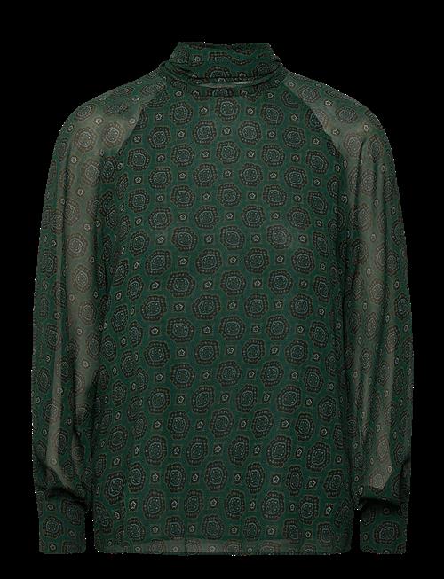 Mango | Printed Blouse With Tie Closure | M
