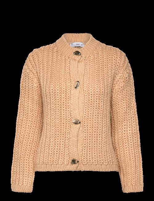 Mango | Chunky-Knit Cardigan With Jewel Buttons | M