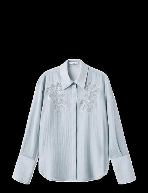 Mango | Embroidered Lyocell Blouse | S