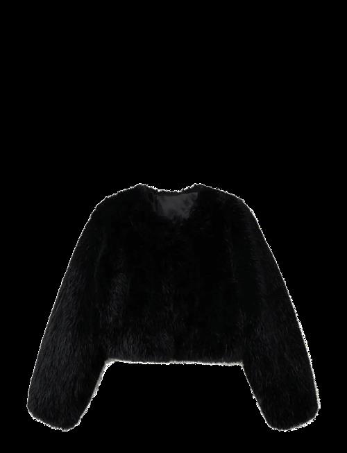 Mango | Faux-Fur Cropped Jacket | M