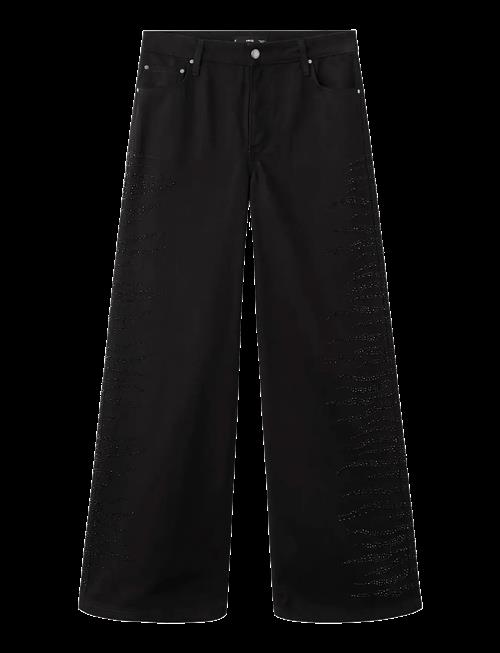 Mango | Wide Leg Jeans With Rhinestones | 44
