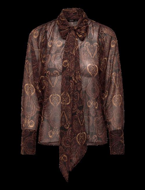 Mango | Paisley-Print Blouse With Foulard | S