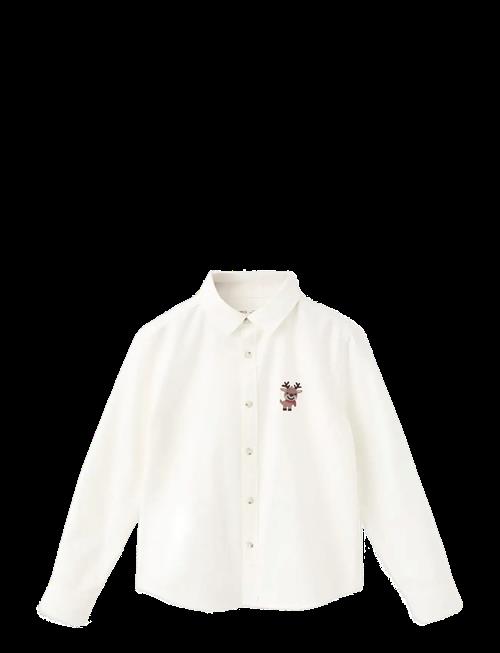 Mango | Shirt With Reindeer Embroidery | 18-24M
