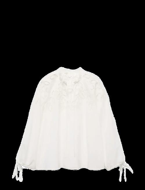 Mango | Embroidered Blouse With Bows | M