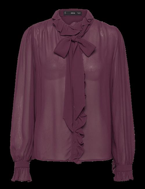 Mango | Ruffled Blouse With Scarf | S