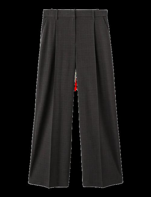 Mango | Check Pleated Trousers | 34