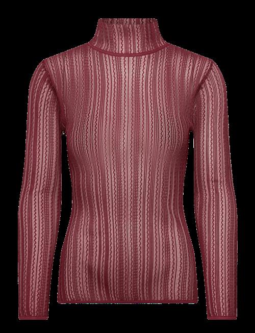Malina | Zelie Sheer Knitted Turtleneck Top | S