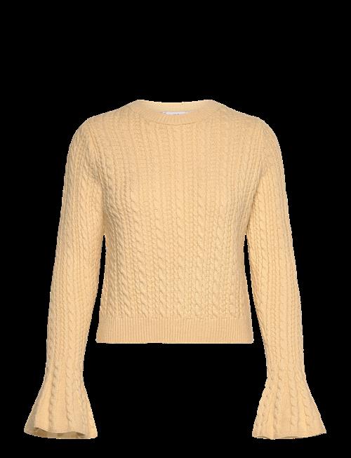 Mango | Cable-Knit Sweater With Flared Sleeves | S