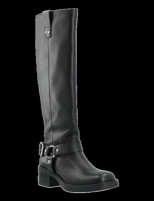 Bianco | Biamary Knee High Biker Boot Tumbled Leather | 37
