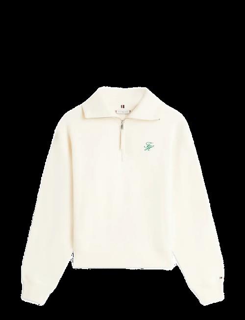 Tommy Hilfiger | Th Script Half Zip Terry Swtshrt | S