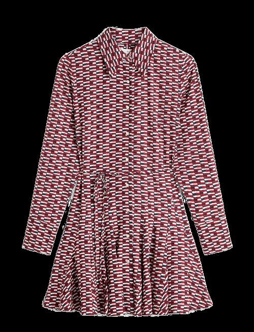 Tommy Hilfiger | Vis Twill Ls Mini Dress | 36