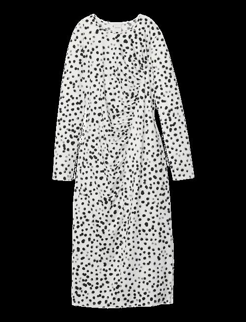 Calvin Klein | Ls Ruched Assym Printed Midi Dre | S