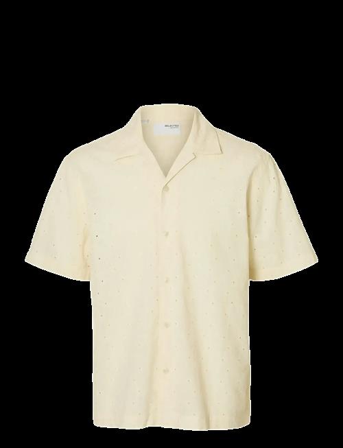 Selected | Slhrlxjax Broderie Ss Shirt | XL