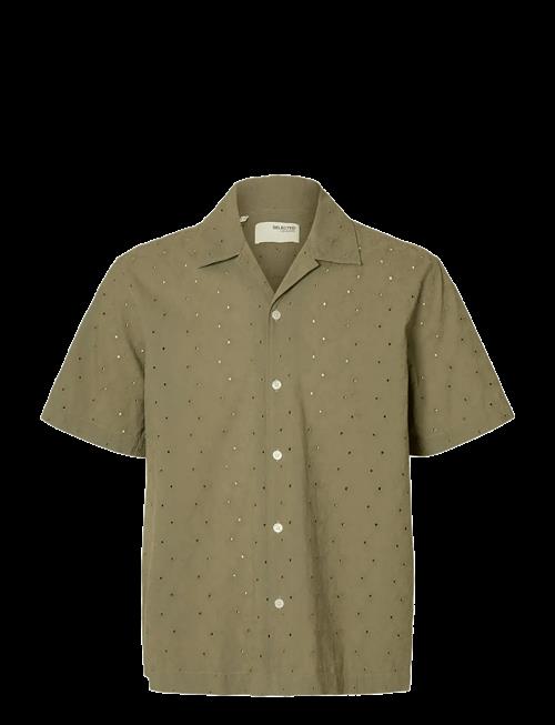 Selected | Slhrlxjax Broderie Ss Shirt | XL