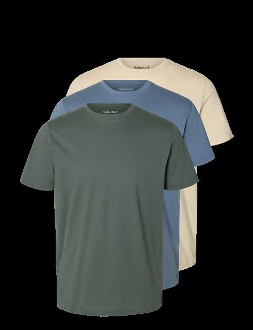 Selected | Slmcormac Ss O-Neck Tee 3-Pack Noos | S