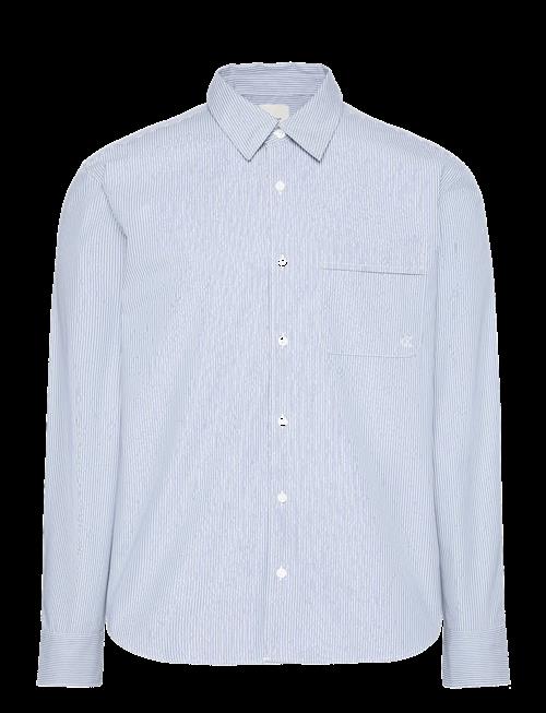 Calvin Klein | Ls Yd Thin Stripe Poplin Easy Sh | XL
