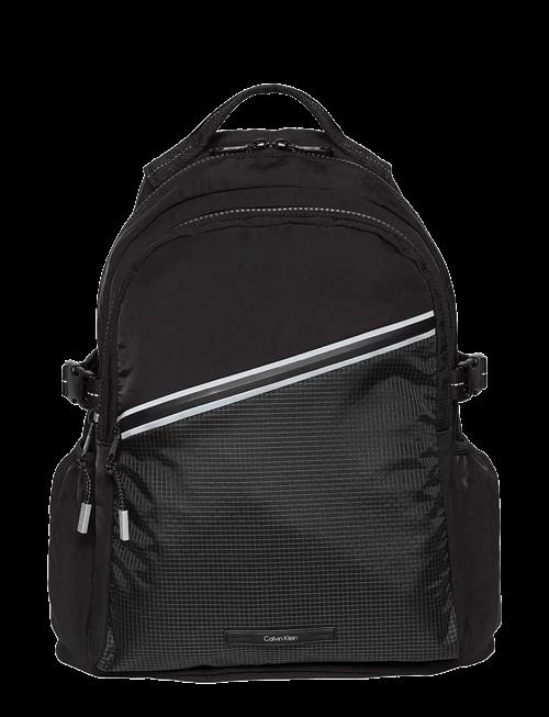 Calvin Klein | Striped Utility Zip Round Backpa | ONE SIZE