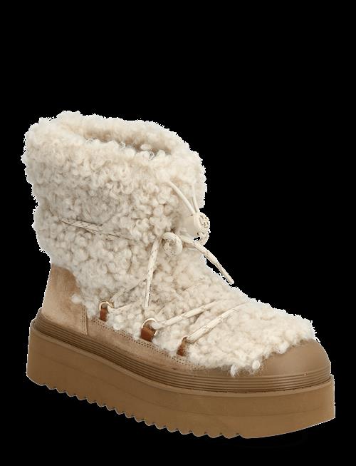 Tory Burch | Mellow Shearling Lace Up Boot | 36.5