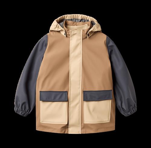 Wheat Rainwear Otu Jacket White Pepper White Pepper 128 cm  Beige  128 cm  Drenge, Piger