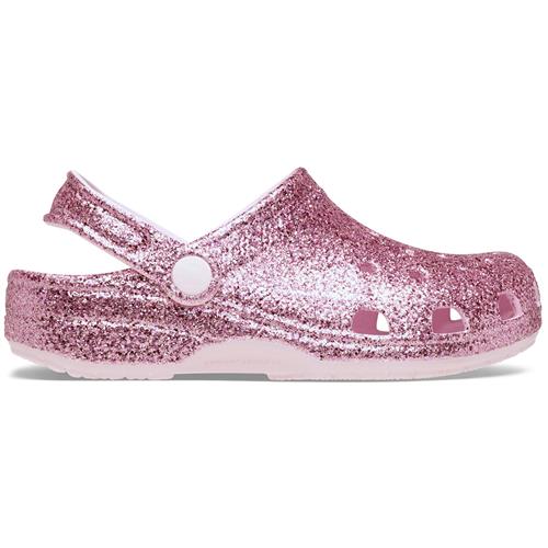 Crocs Classic Chunky Glitter Clog K PkM Pink Milk 32-33 EU  Lyserød  32-33 EU  Drenge, Piger