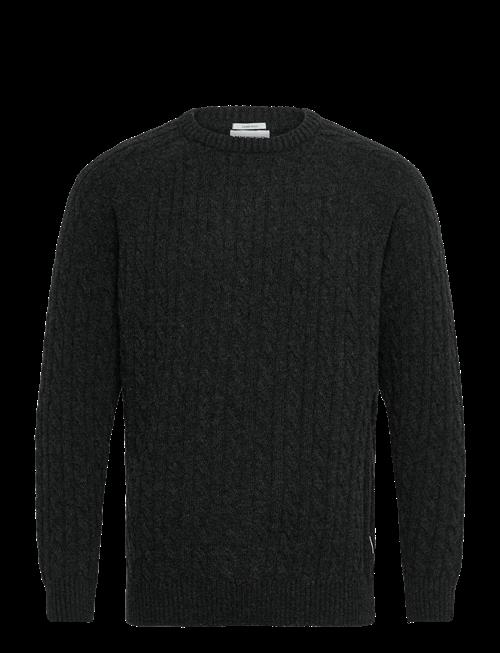 Lindbergh | Lambswool Raglan Cable O-Neck Knit | L