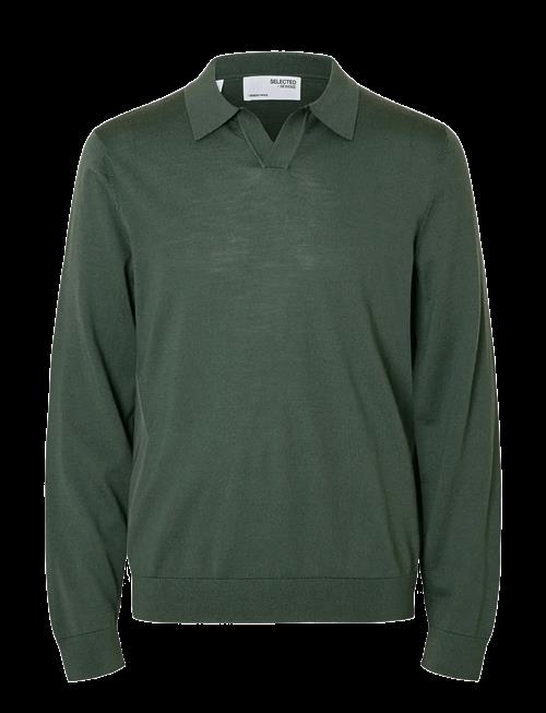 Selected | Slhtray Ls Knit Merino Open Polo | S