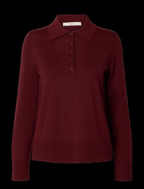 Selected | Slwthea Ls Knit Merino Collar Neck Noos | M