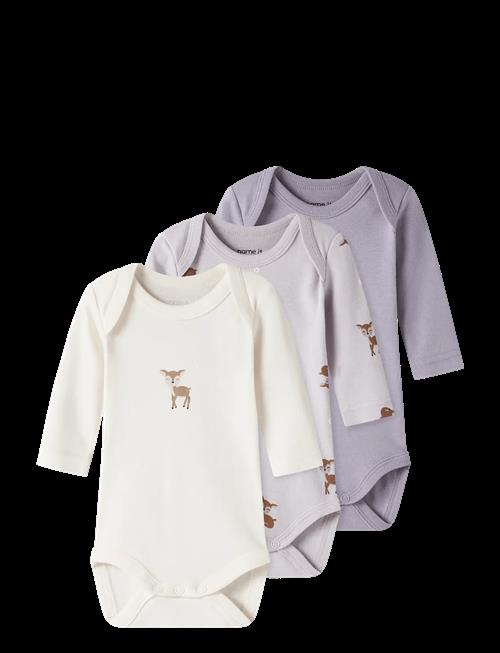 name it | Nbfbody 3P Ls Lilac Marble Deer Noos | 80