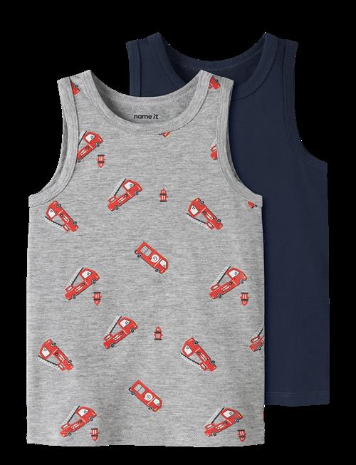 name it | Nmmtank Top 2P Grey Firetruck Noos | 86