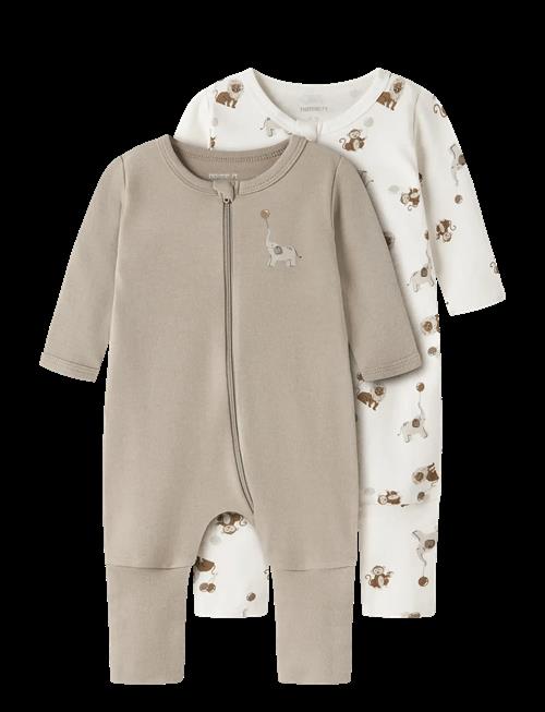 name it | Nbnnightsuit 2P Zip Ff Animal Noos | 98