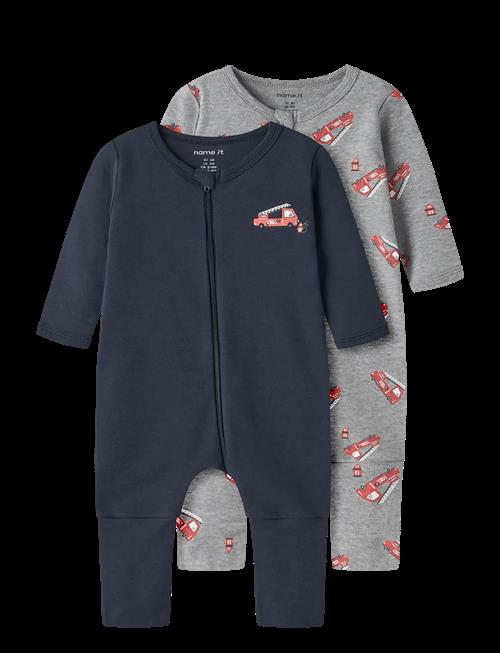 name it | Nbmnightsuit 2P Zip Ff Firetruck Noos | 86