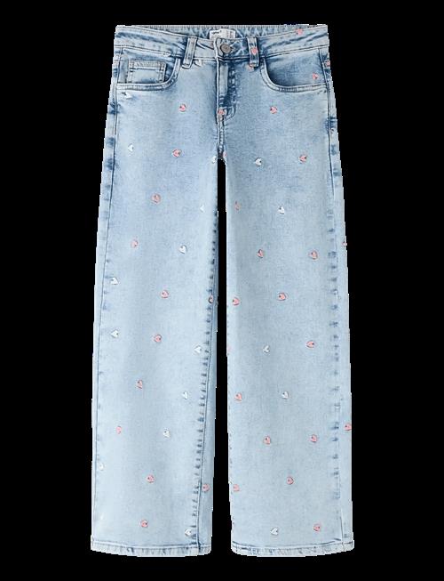 name it | Nkfrose Wide Emb Jeans 2010-Fr Noos | 128
