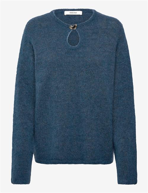Selected | Slflulu Brushed Ls Knit Keyhole O-Neck | S