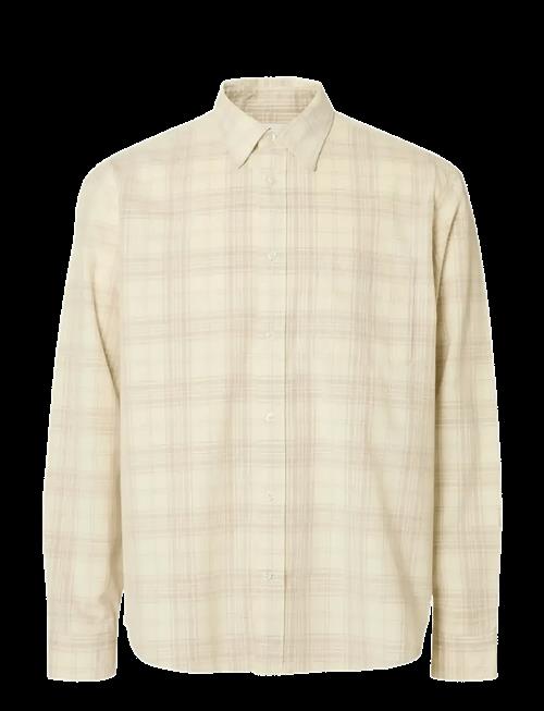 Selected | Slmregclaus Cord Yd Check Ls Shirt | M